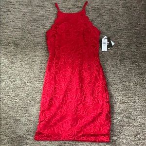 red dress